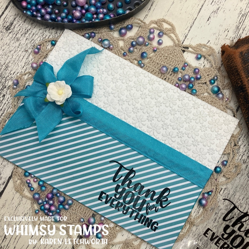 Beaucoup Bouquet Sentiments Clear Stamps - Whimsy Stamps