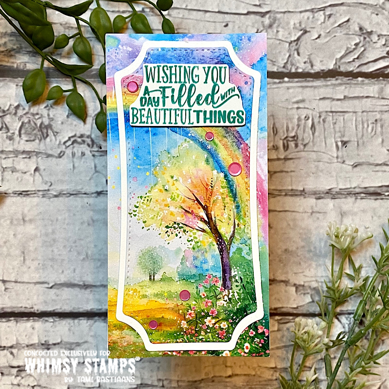 Beaucoup Bouquet Sentiments Clear Stamps - Whimsy Stamps