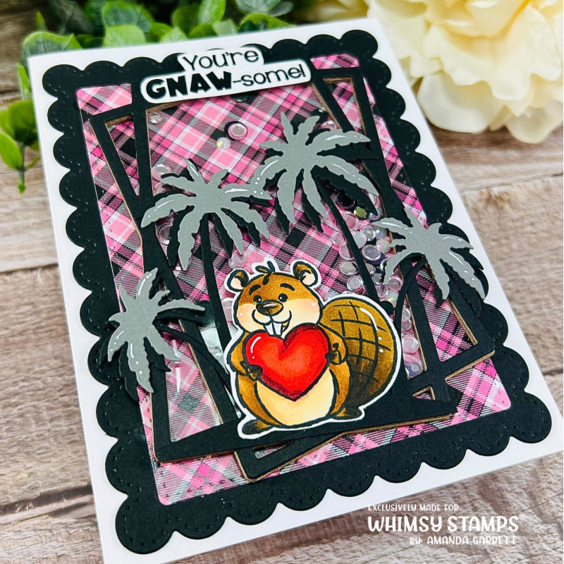 Beaver Birthday Clear Stamps - Whimsy Stamps