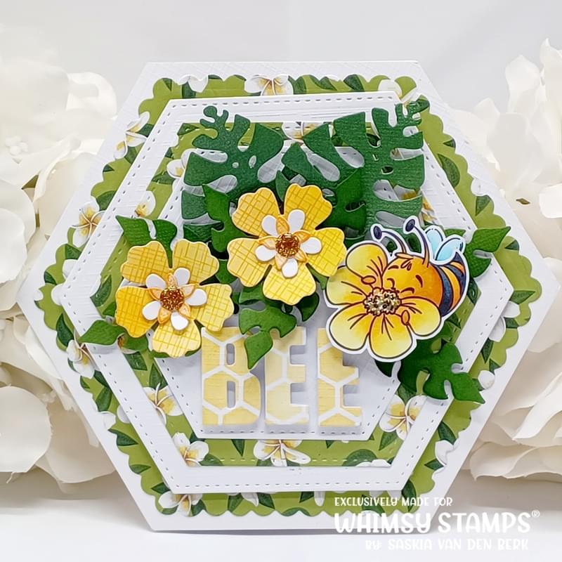 Bee Happy Clear Stamps - Whimsy Stamps