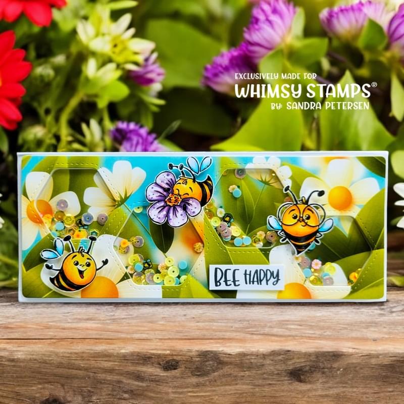 Slimline Honeycomb Die - Whimsy Stamps