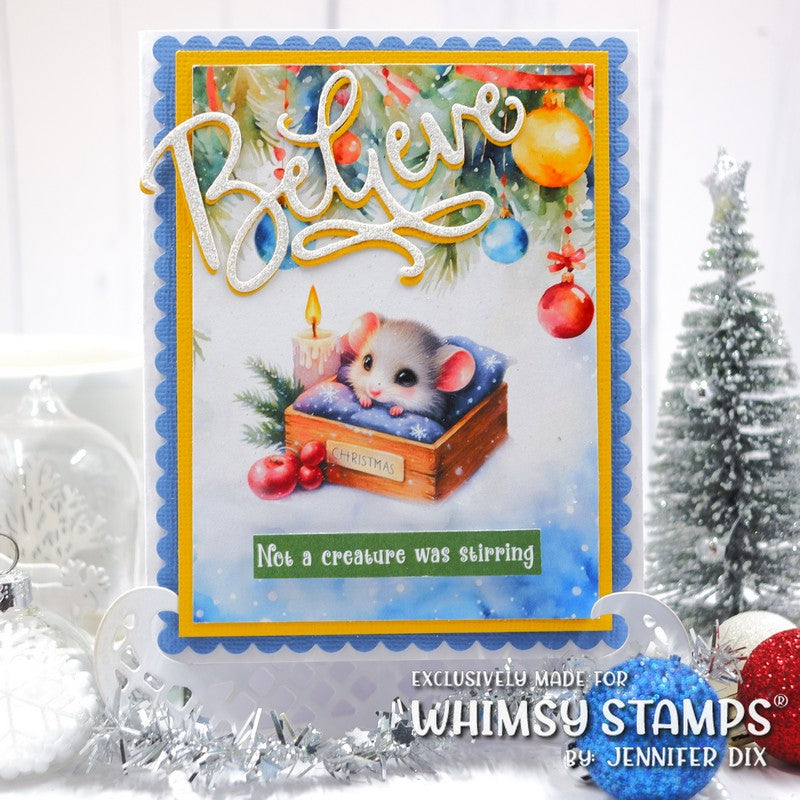 Quick Card Fronts - Matchbox Mice - Whimsy Stamps