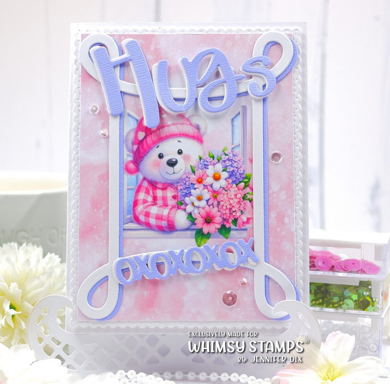 Big Hugs Word Die Set - Whimsy Stamps