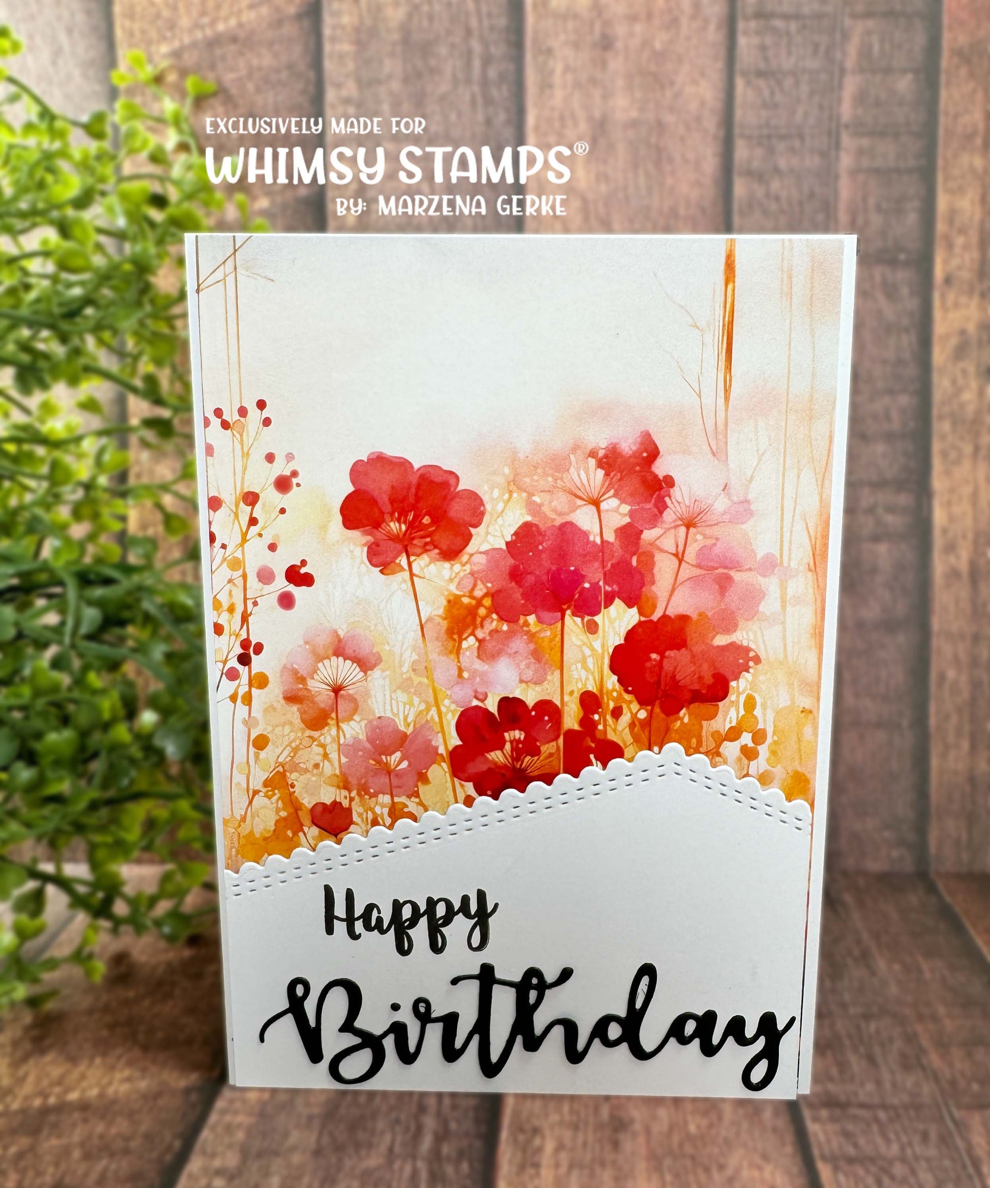 Birthday Word and Shadow Die Set - Whimsy Stamps