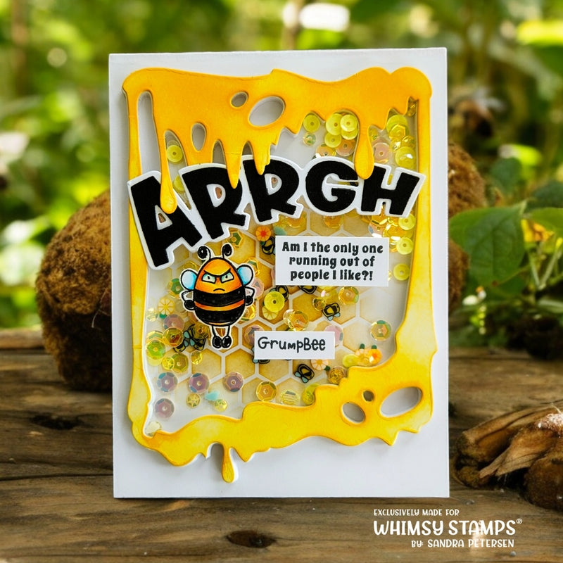 Arrgh Word and Shadow Die Set - Whimsy Stamps