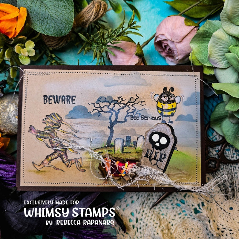 Bizzy Bees 2 Clear Stamps - Whimsy Stamps