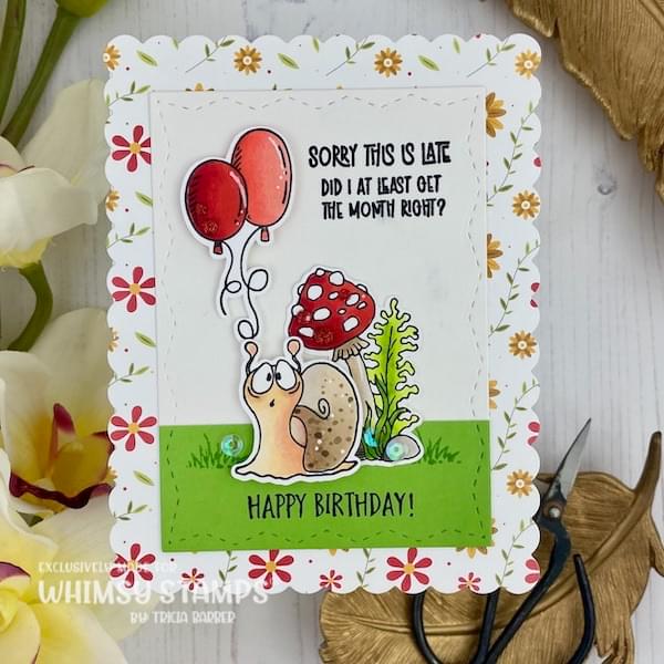 Blame It On Snail Mail Clear Stamps - Whimsy Stamps