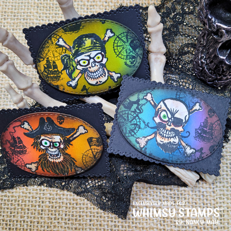 Blimey Pirates Clear Stamps - Whimsy Stamps