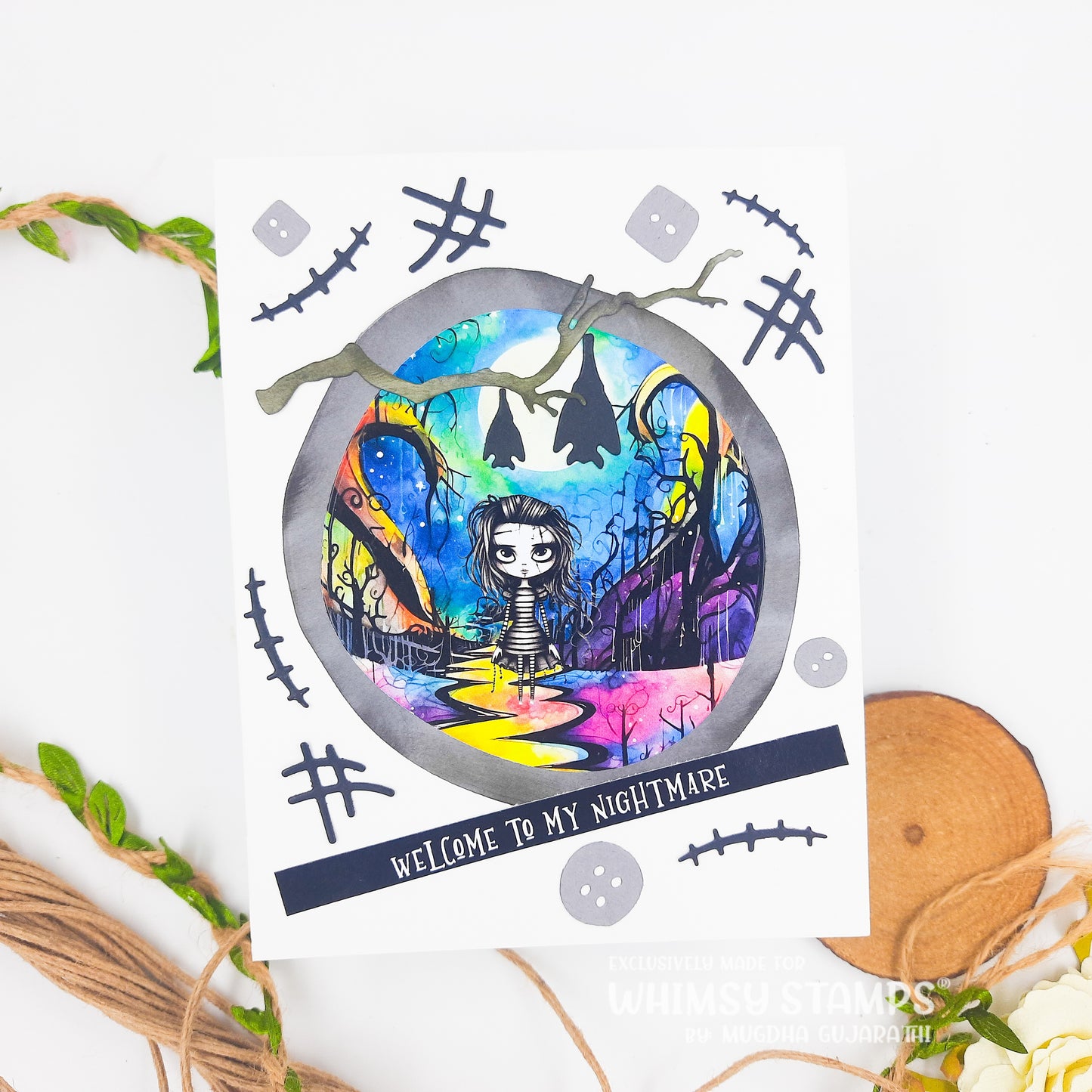 Bat Branch Die Set - Whimsy Stamps