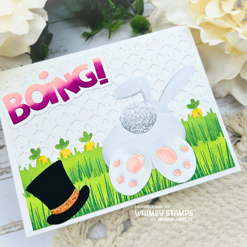 Boing! Word and Shadow Die Set - Whimsy Stamps
