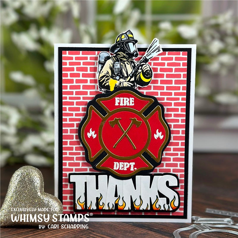 Firefighter Accessories Die Set - Whimsy Stamps