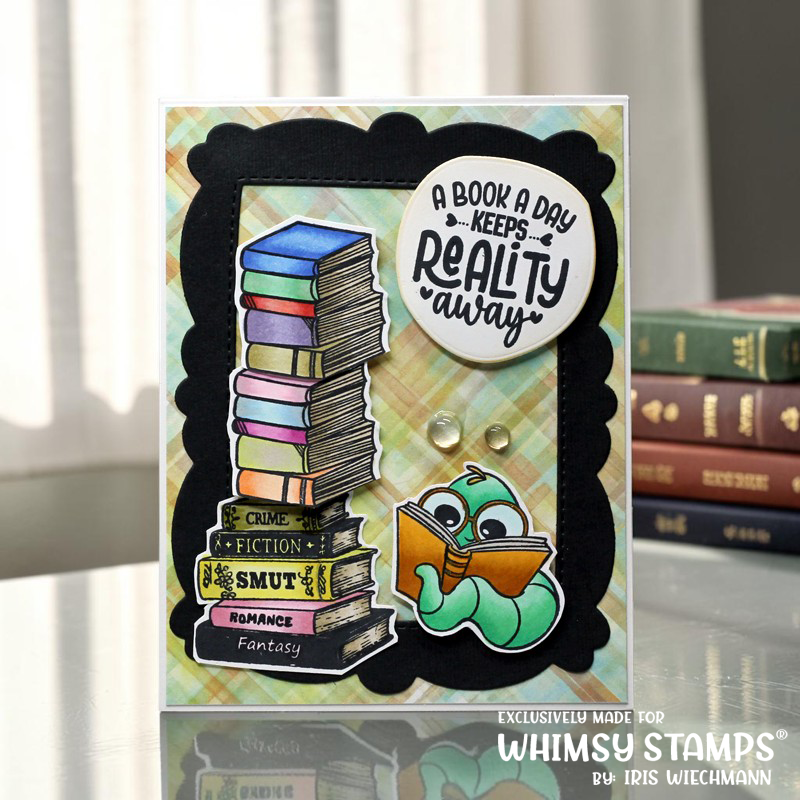 Book Nerd Clear Stamps - Whimsy Stamps