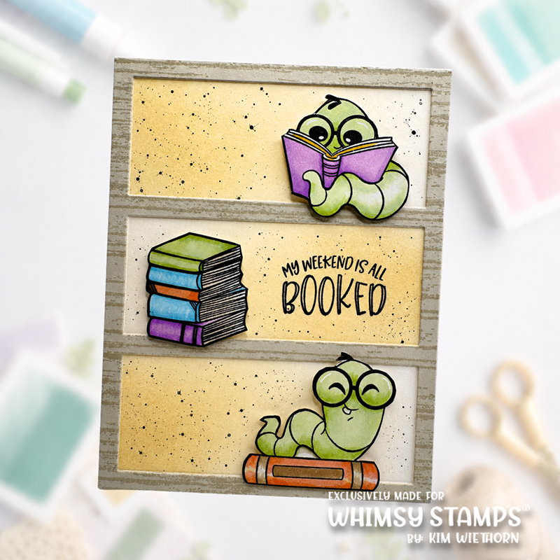 Book Nerd Clear Stamps - Whimsy Stamps