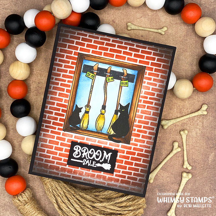 Witch Broom Sale Clear Stamps - Whimsy Stamps