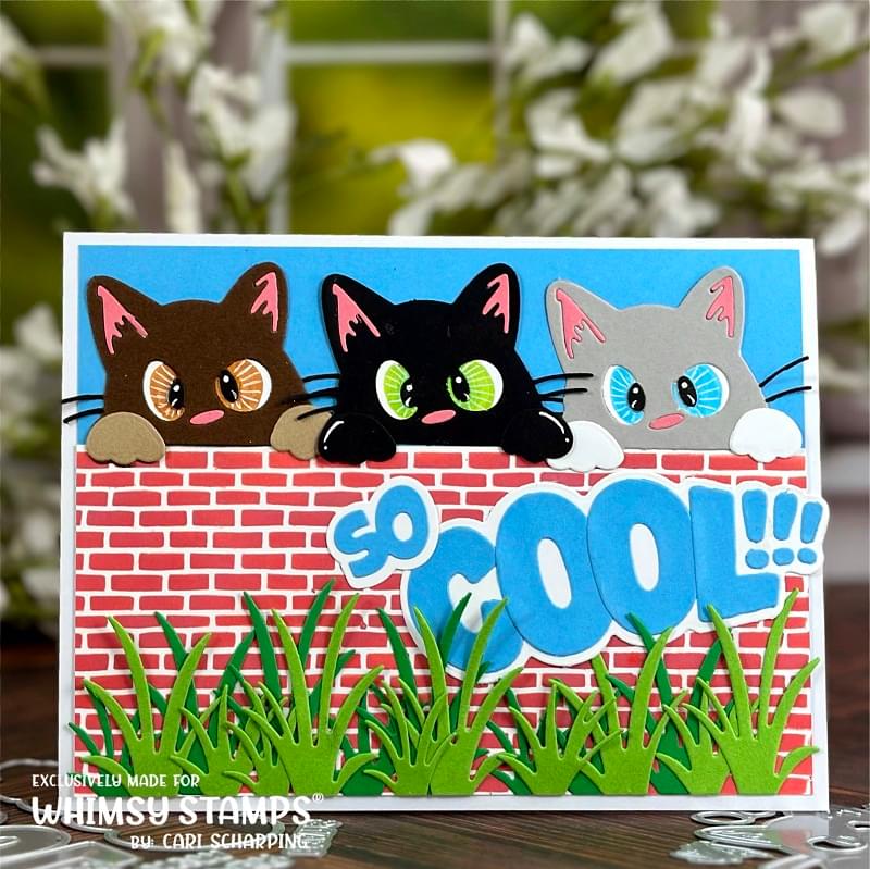 Peeking Kitty Die Set - Whimsy Stamps
