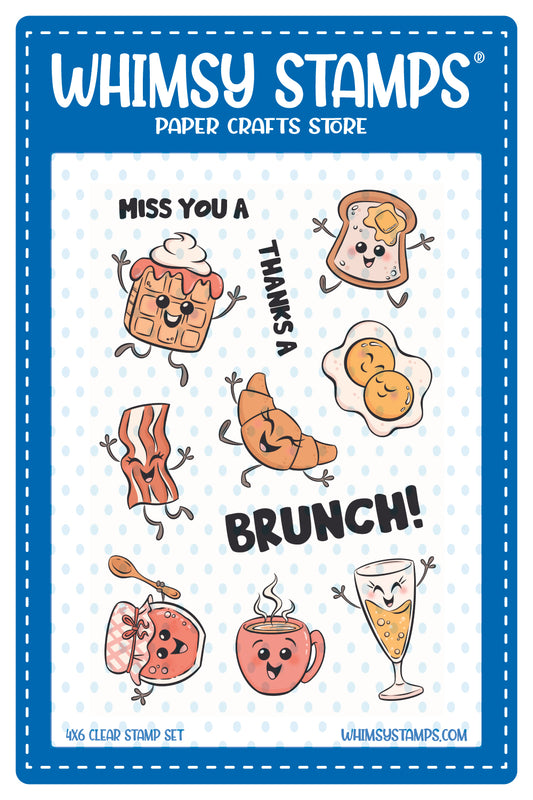 Brunch Buddies Clear Stamps - Whimsy Stamps