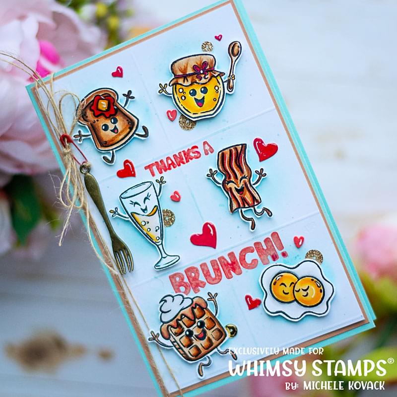 Brunch Buddies Clear Stamps - Whimsy Stamps