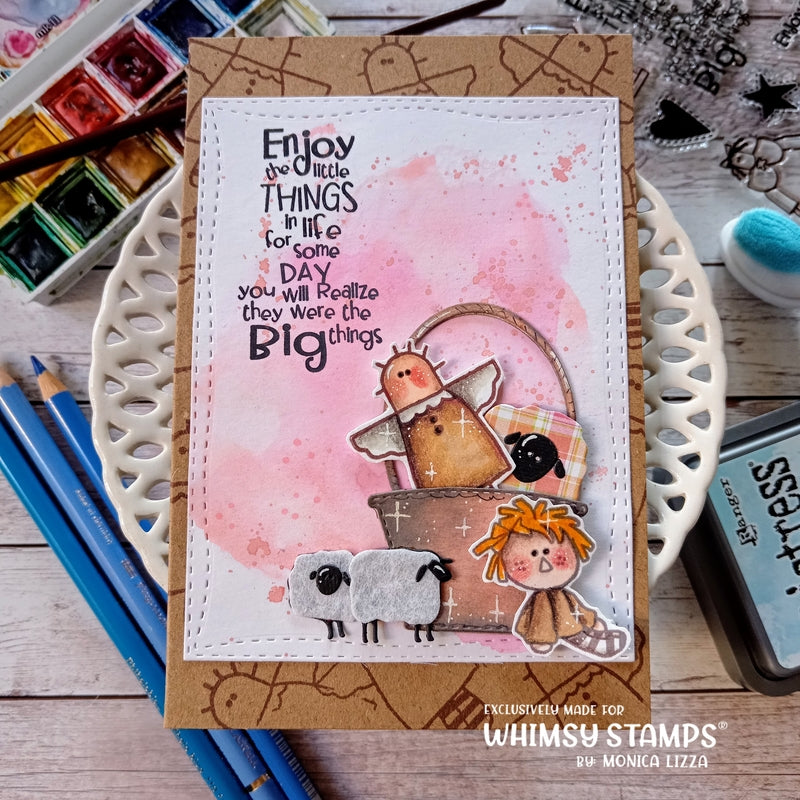 Primitive Sheep Die Set - Whimsy Stamps