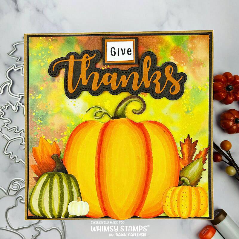 Build-a-Pumpkin Patch Die Set - Whimsy Stamps