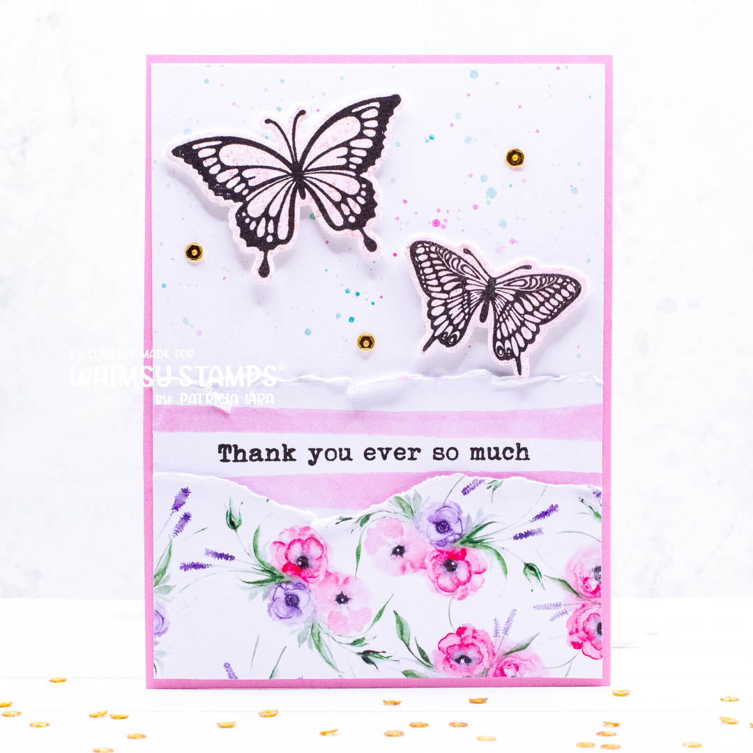 Butterflies Outline Die Set - Whimsy Stamps