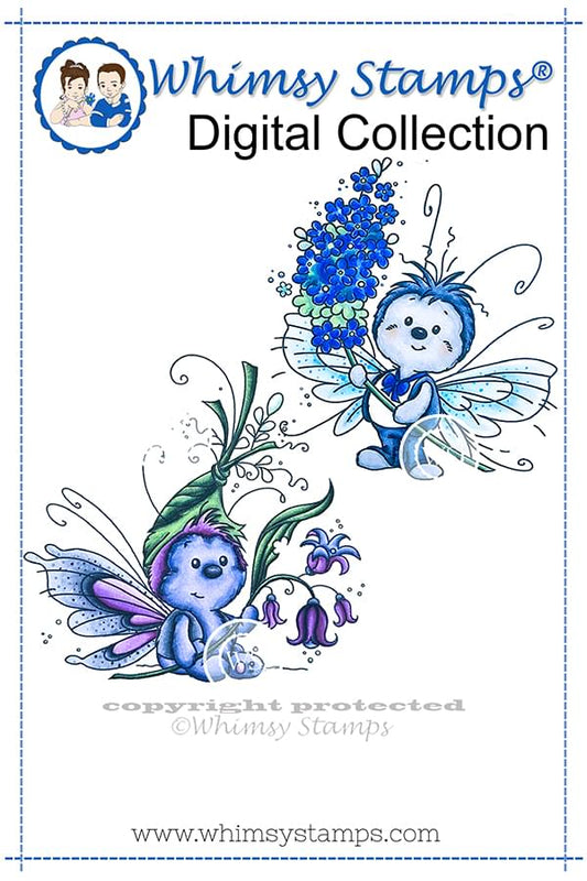 Butterflies - Digital Stamp - Whimsy Stamps