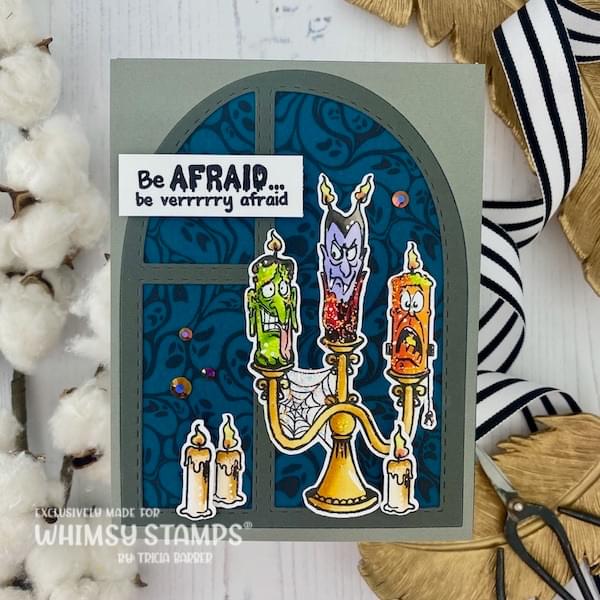 Candle Creeps Clear Stamps - Whimsy Stamps