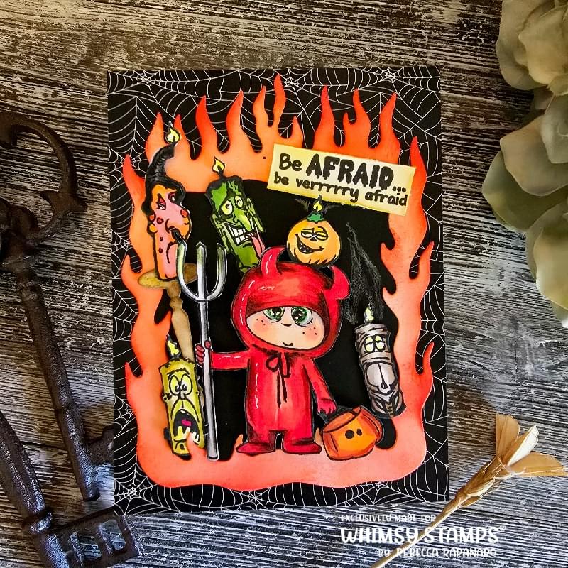 Candle Creeps Clear Stamps - Whimsy Stamps