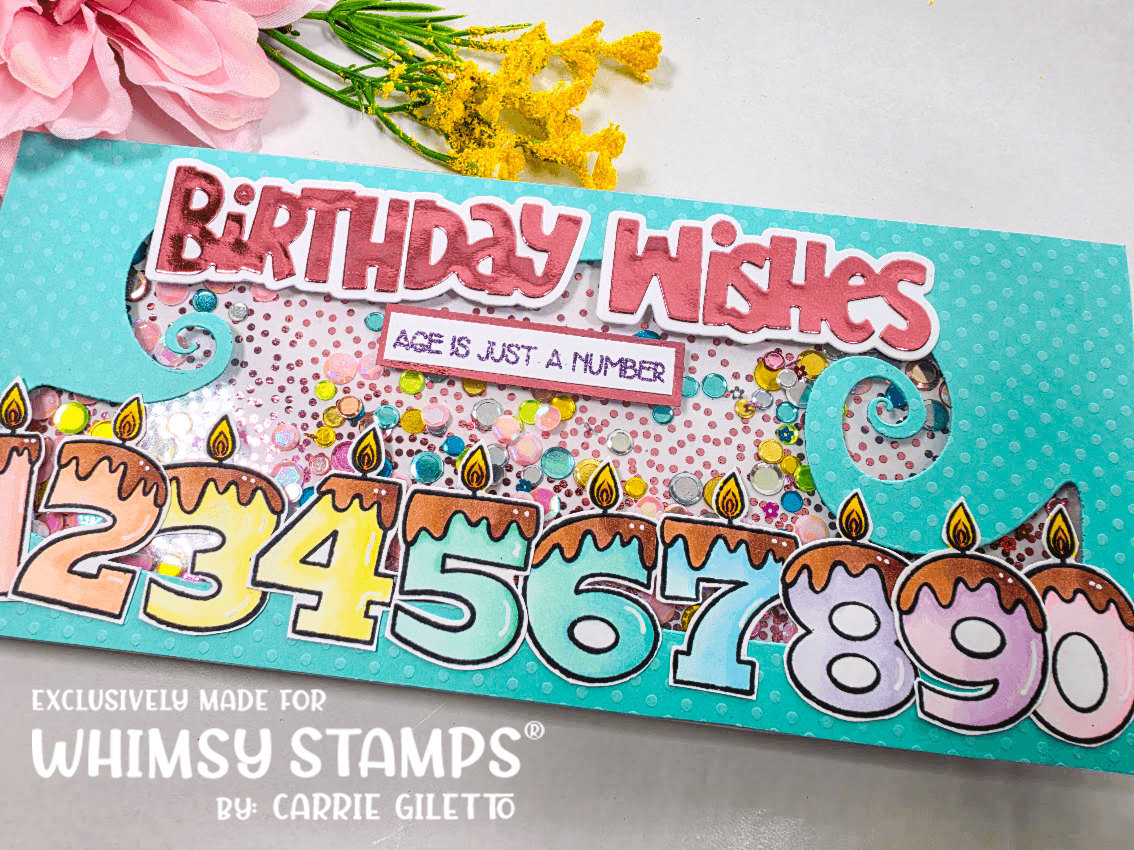 Candle Numbers Clear Stamps - Whimsy Stamps