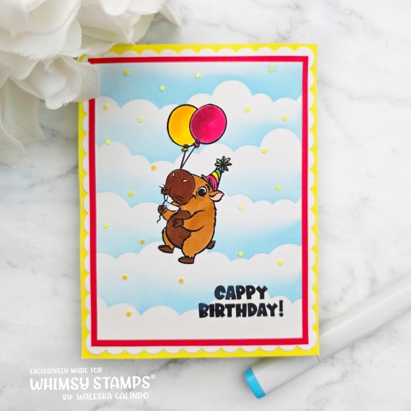 Cappy Birthday Clear Stamps - Whimsy Stamps