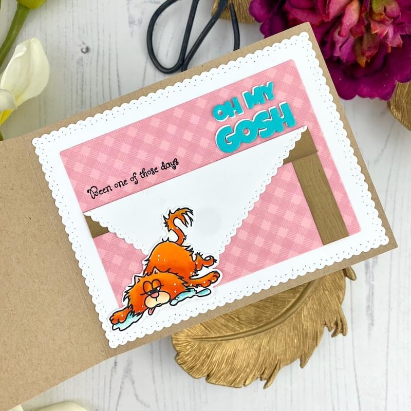 Cat Trouble Clear Stamps - Whimsy Stamps
