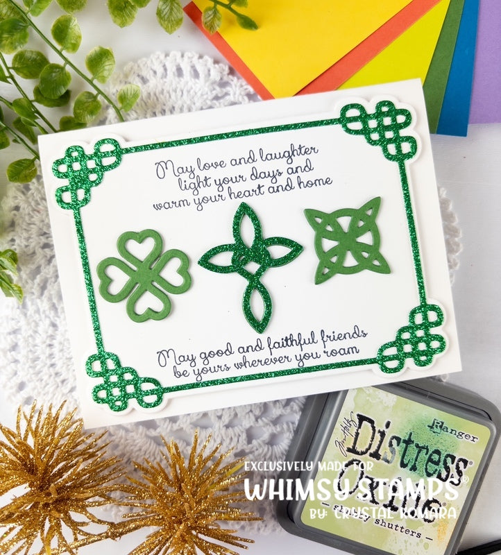 Shamrock Swirl Clear Stamps - Whimsy Stamps