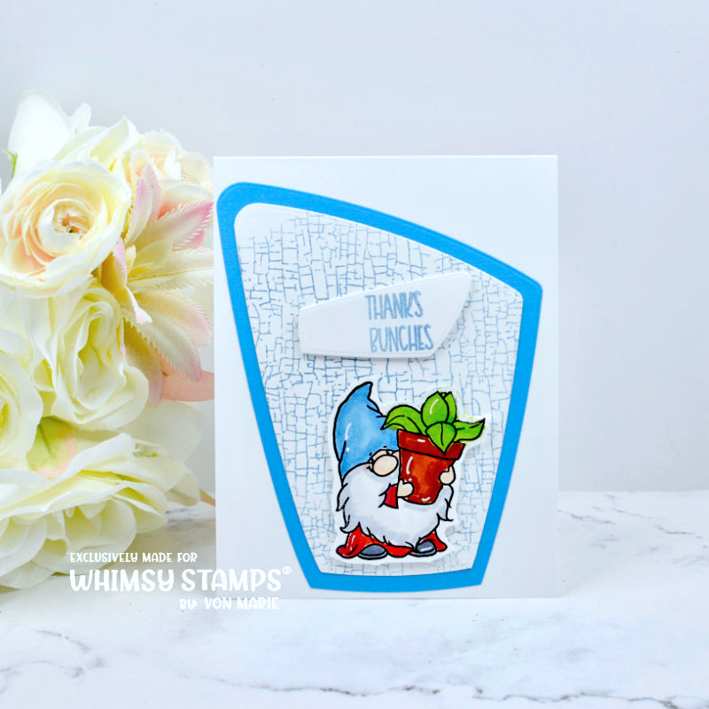 Chippy Paint Background Rubber Cling Stamp - Whimsy Stamps