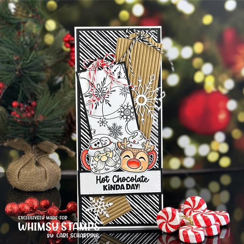 Christmas Cocoa Mugs Clear Stamps - Whimsy Stamps