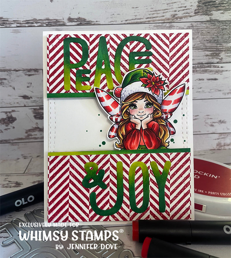 Christmas Fairy Wishes Clear Stamps - Whimsy Stamps