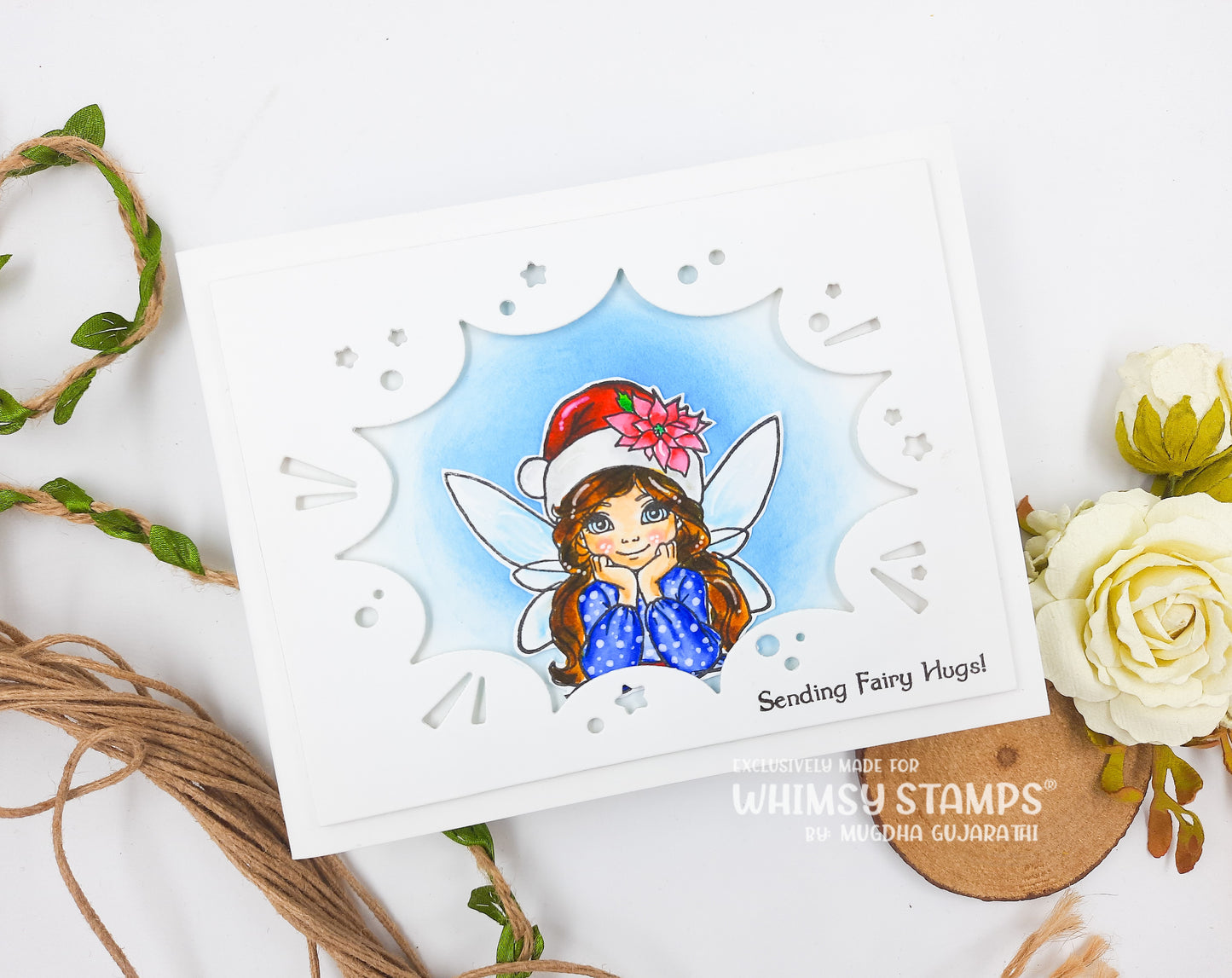 Christmas Fairy Wishes Clear Stamps - Whimsy Stamps
