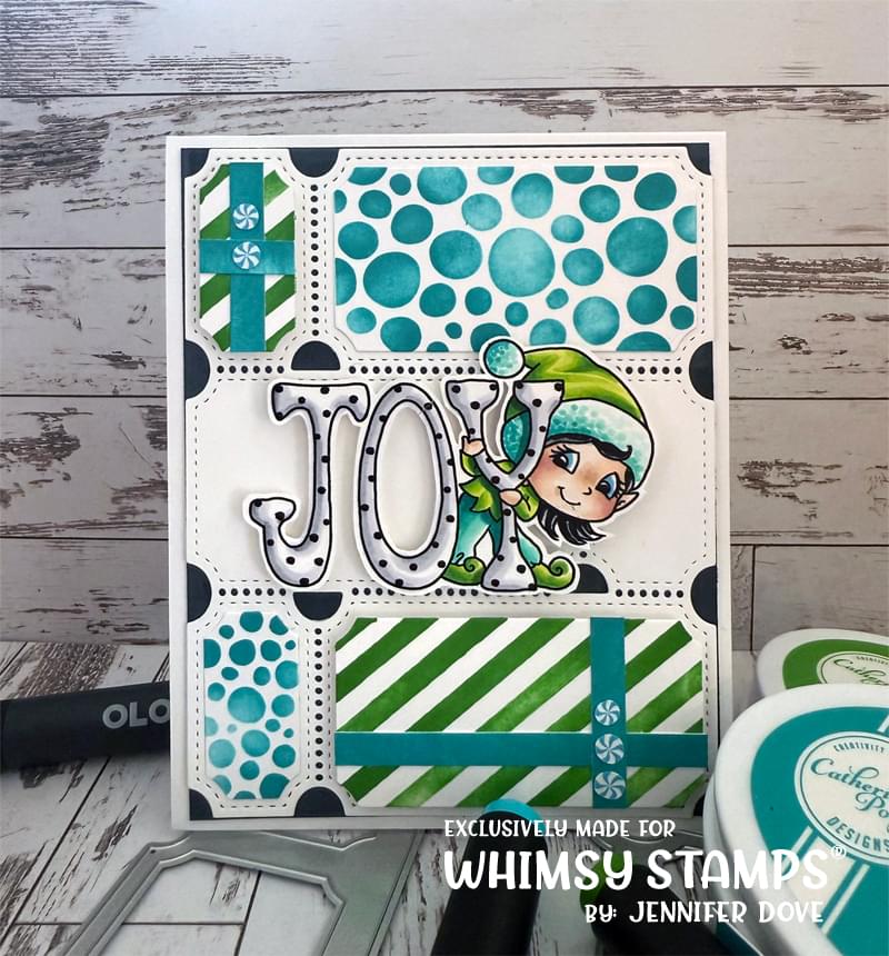 *NEW Christmas Greetings Fairies Clear Stamps - Whimsy Stamps