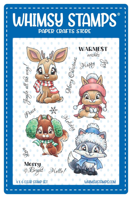 Christmas in the Woods Clear Stamps - Whimsy Stamps