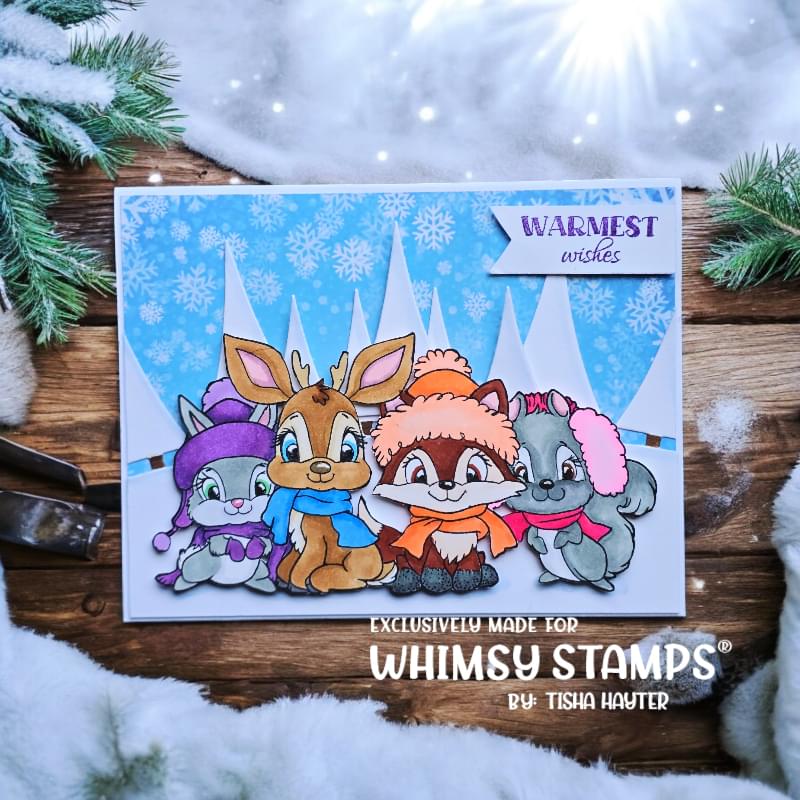 Christmas in the Woods Clear Stamps - Whimsy Stamps