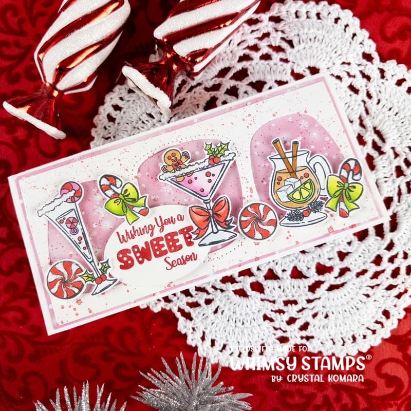 Cocktails Clear Stamps - Whimsy Stamps