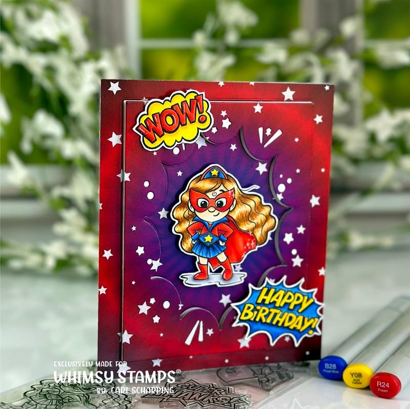 Comic Burst A2 Die - Whimsy Stamps