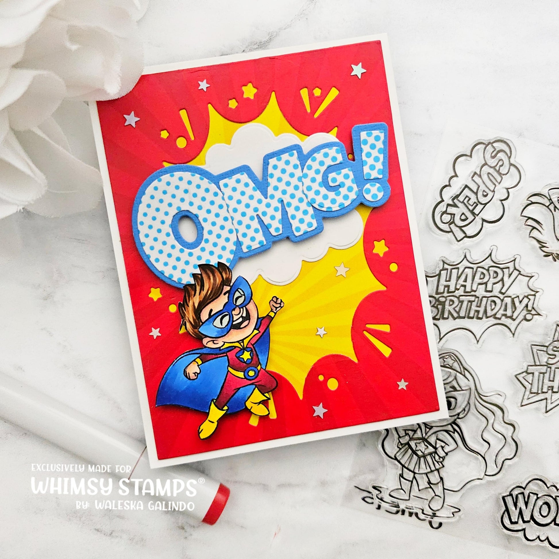 Comic Burst A2 Die - Whimsy Stamps