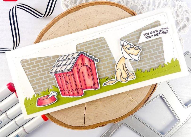 Cone of Shame Clear Stamps - Whimsy Stamps