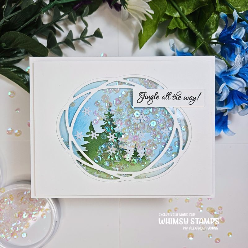 Connected Oval Frame Die - Whimsy Stamps