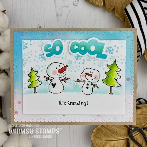 Cool Beans Word and Shadow Die Set - Whimsy Stamps