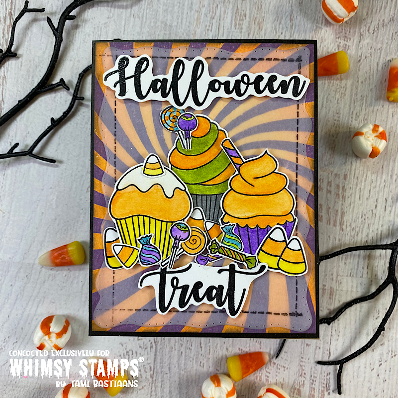 Cosmic Swirl Rubber Cling Stamp - Whimsy Stamps
