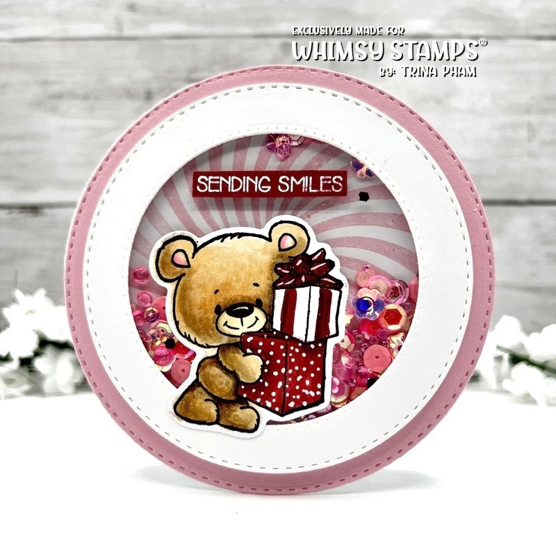 Cosmic Swirl Rubber Cling Stamp - Whimsy Stamps