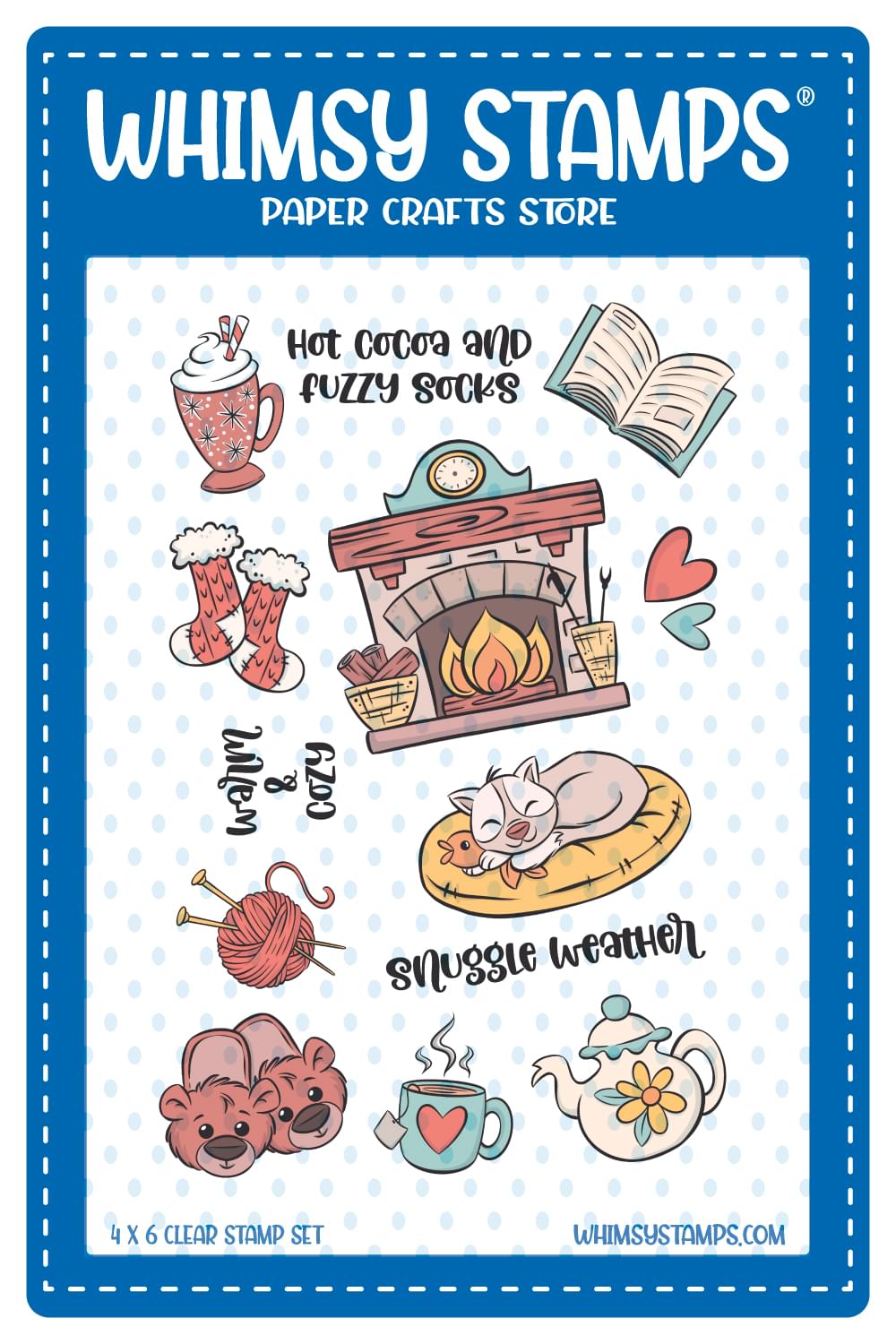 **NEW Cozy Winter Clear Stamps - Whimsy Stamps