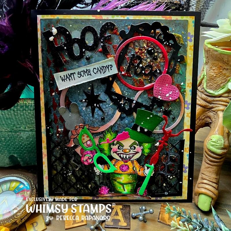 Creepy Clowns Clear Stamps - Whimsy Stamps
