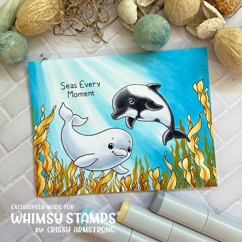 Ocean Friends Clear Stamps - Whimsy Stamps
