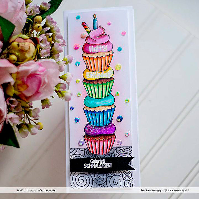 Calories Schmalories - NoFuss Masks - Whimsy Stamps